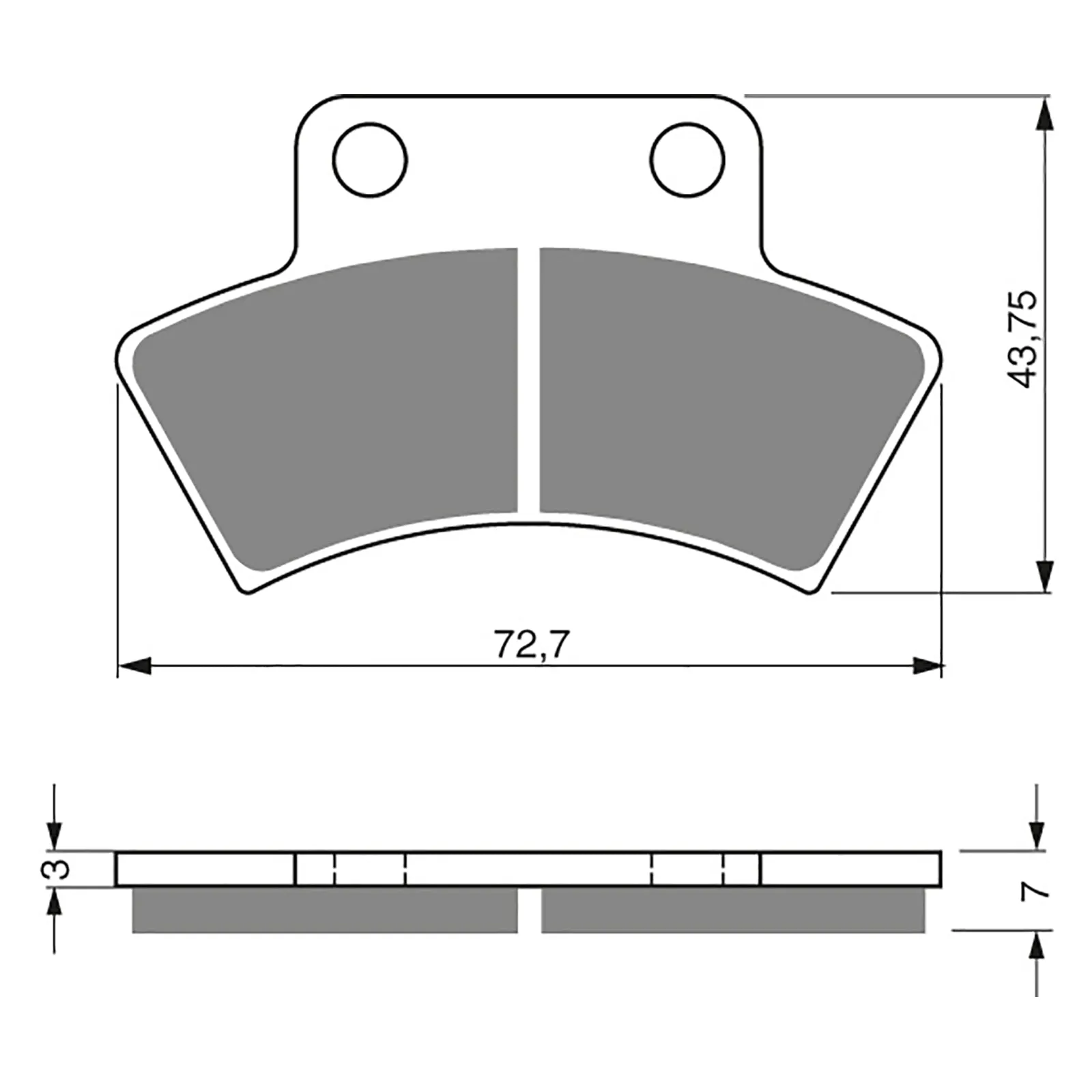 BRAKE PADS GOLDFREN OFFROAD RACING GF216 - K5 ( PR201 )