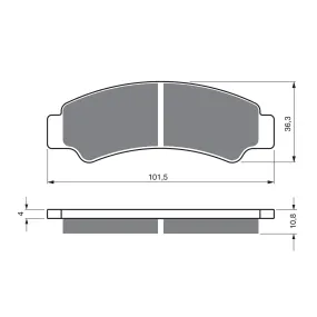 BRAKE PADS GOLDFREN OFFROAD RACING GF389 - K5