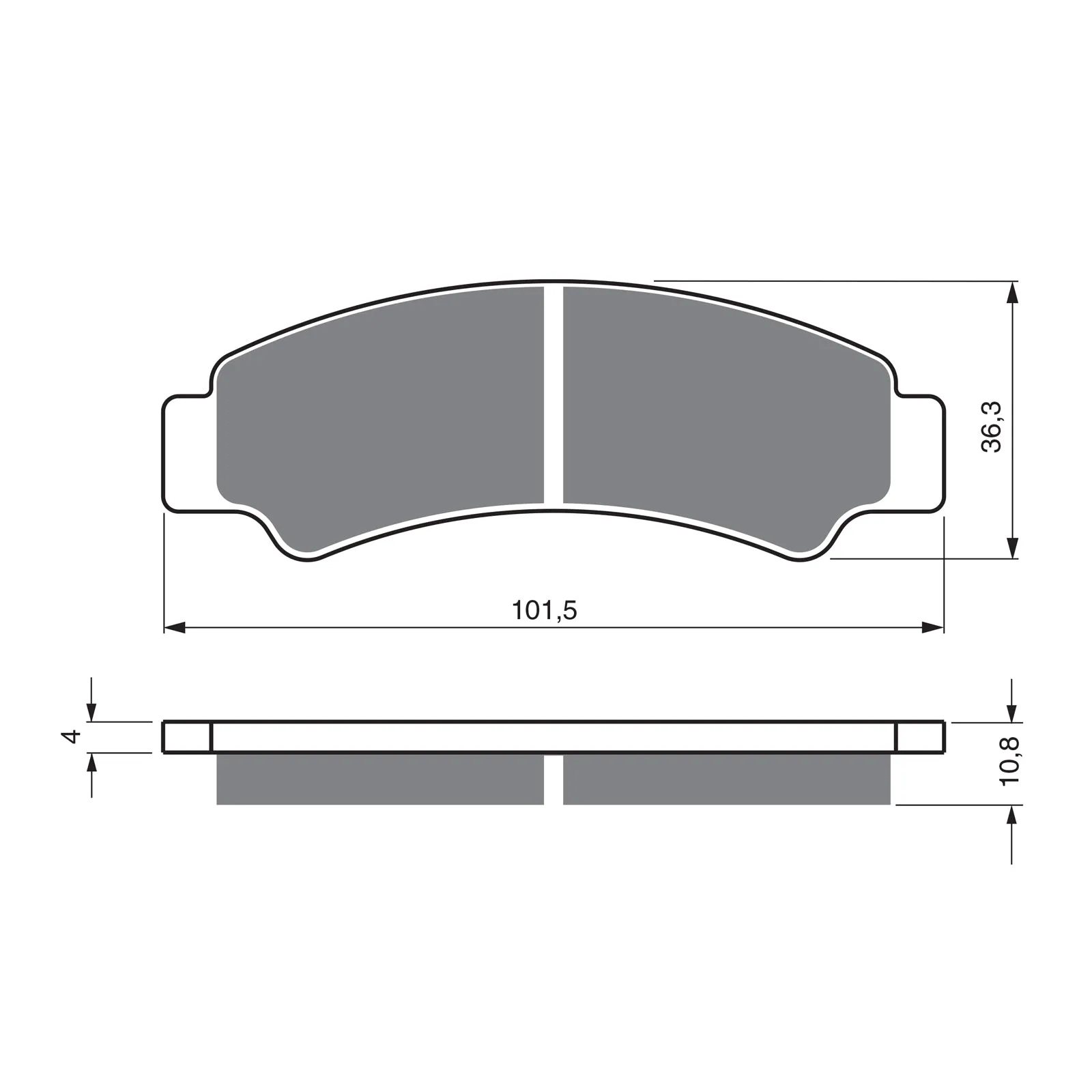 BRAKE PADS GOLDFREN OFFROAD RACING GF389 - K5