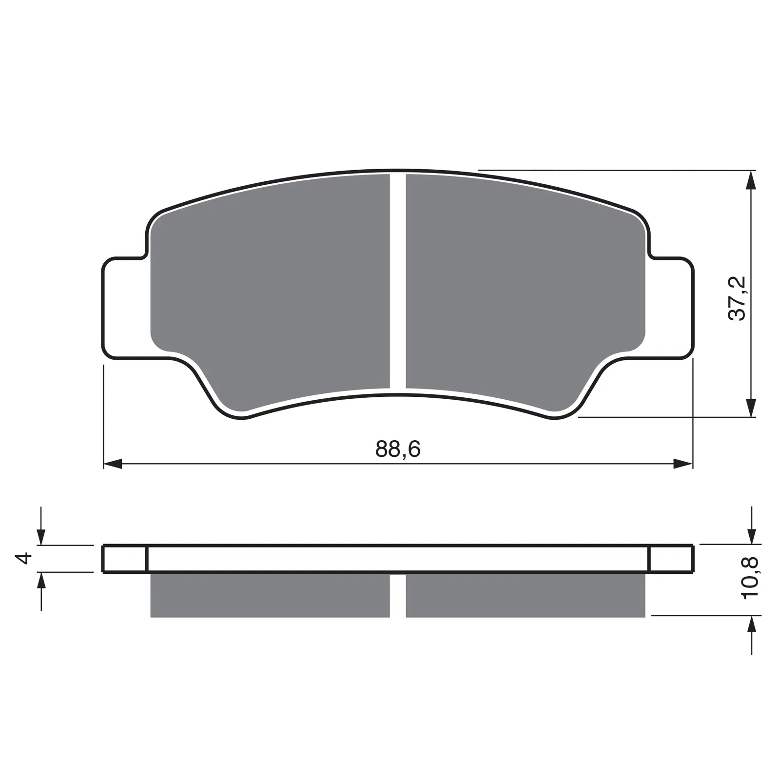 BRAKE PADS GOLDFREN OFFROAD RACING GF390 - K5