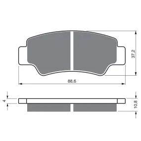 BRAKE PADS GOLDFREN OFFROAD RACING GF390 - K5