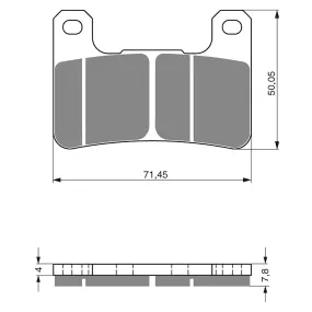 BRAKE PADS GOLDFREN RACE GF213 - GPR