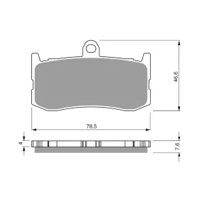 BRAKE PADS GOLDFREN RACE GF296 GPR
