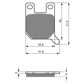 BRAKE PADS GOLDFREN SINTERED SPORTS GF008 - S3 ( PH88 )