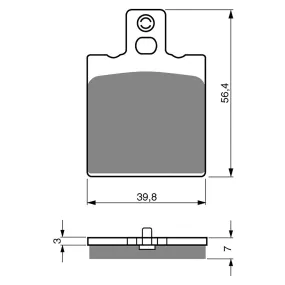 BRAKE PADS GOLDFREN SINTERED SPORTS GF038 - S3 ( PH08 )