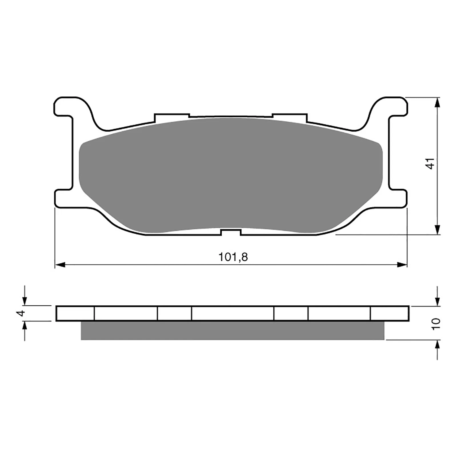 BRAKE PADS GOLDFREN SINTERED SPORTS GF048 - S3 ( PH105 )
