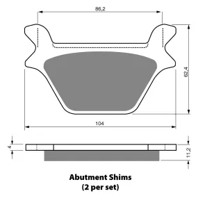 BRAKE PADS GOLDFREN SINTERED SPORTS GF056 - S3 ( PH156 )