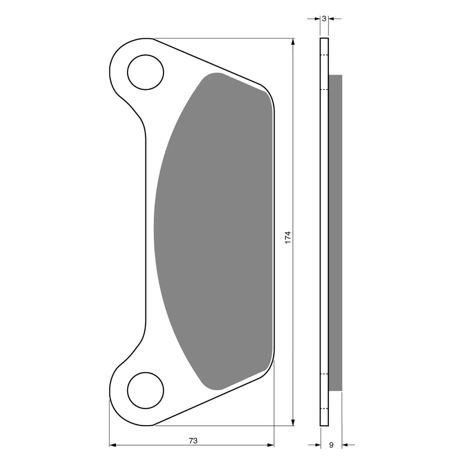 BRAKE PADS GOLDFREN SINTERED SPORTS GF061 - S3 ( P137 )
