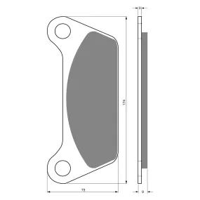 BRAKE PADS GOLDFREN SINTERED SPORTS GF061 - S3 ( P137 )