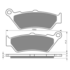 BRAKE PADS GOLDFREN SINTERED SPORTS GF106 - S3 ( PH270 )