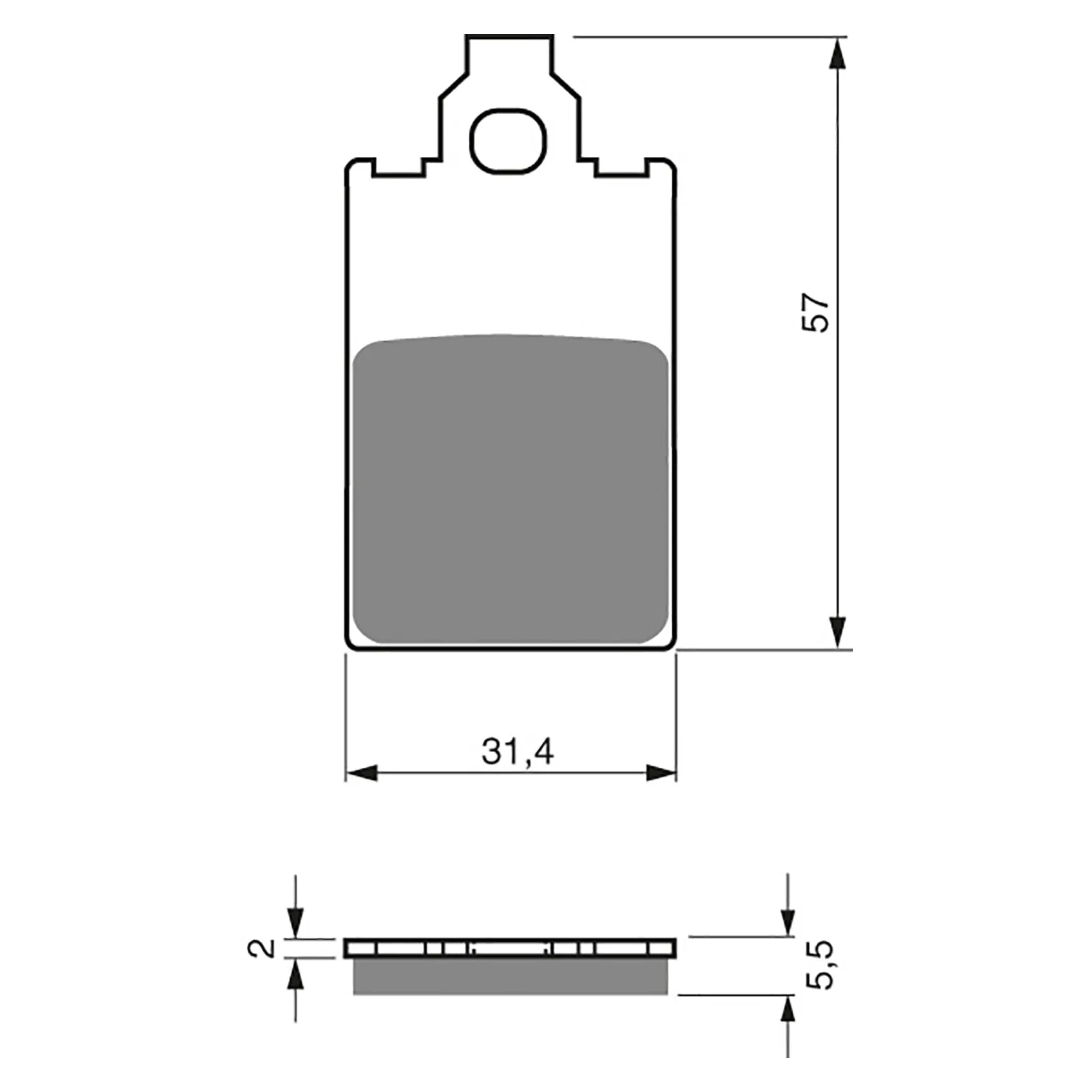 BRAKE PADS GOLDFREN SINTERED SPORTS GF115 - S3 ( PH90 )