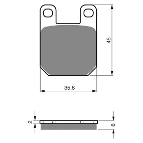 BRAKE PADS GOLDFREN SINTERED SPORTS GF121 - S3 ( PH88 )