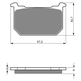 BRAKE PADS GOLDFREN SINTERED SPORTS GF127 - S3 ( PH14 )