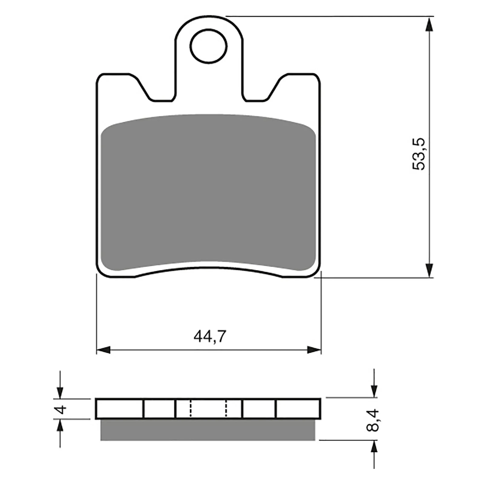 BRAKE PADS GOLDFREN SINTERED SPORTS GF147 - S3 ( PH268 )