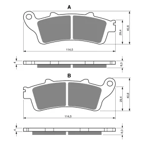 BRAKE PADS GOLDFREN SINTERED SPORTS GF178 - S3 ( PH247 )