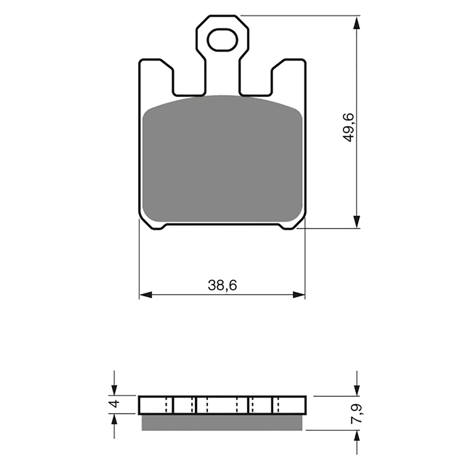 BRAKE PADS GOLDFREN SINTERED SPORTS GF200 - S3 ( PH328 )