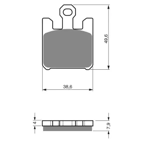 BRAKE PADS GOLDFREN SINTERED SPORTS GF200 - S3 ( PH328 )