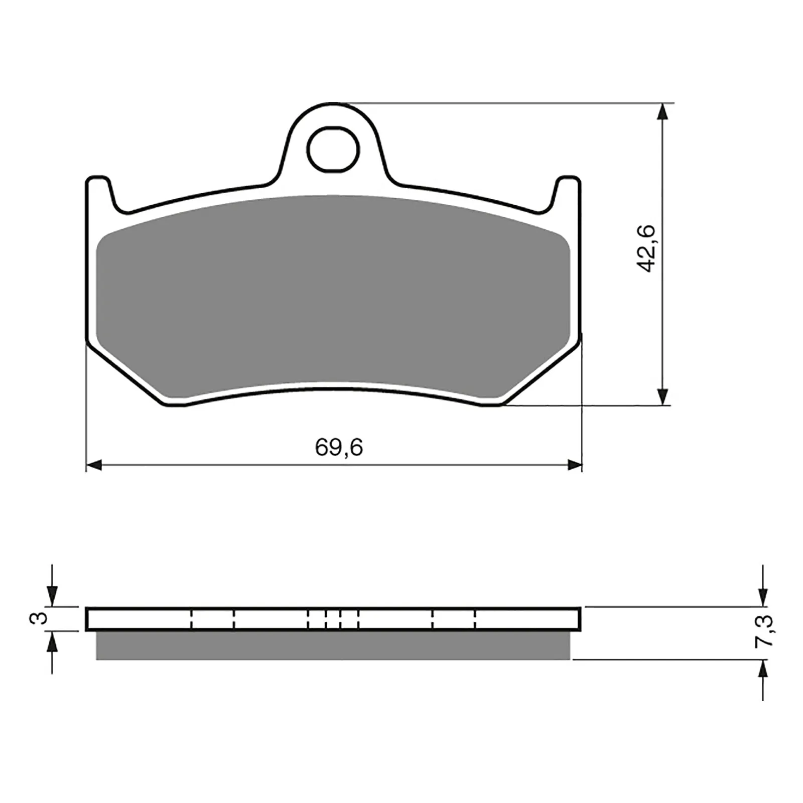 BRAKE PADS GOLDFREN SINTERED SPORTS GF235 - S3 ( PH298 )