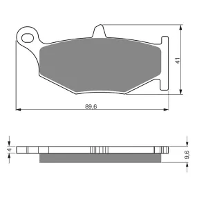 BRAKE PADS GOLDFREN SINTERED SPORTS GF241 - S3 ( PH364 )