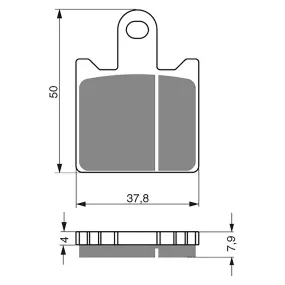 BRAKE PADS GOLDFREN SINTERED SPORTS GF249 - S3 ( PH362 )