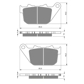 BRAKE PADS GOLDFREN SINTERED SPORTS GF274 - S3 ( PH339 )
