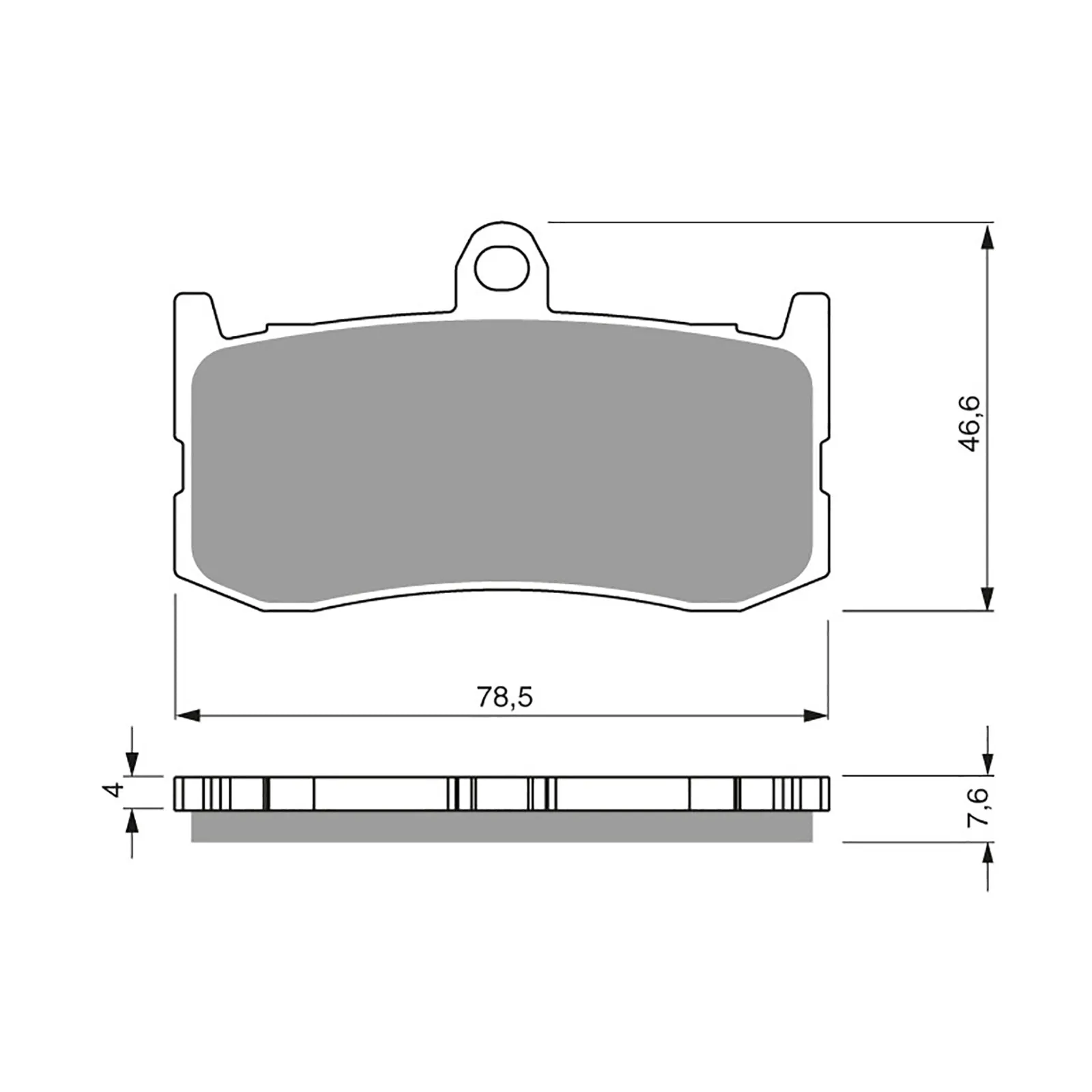BRAKE PADS GOLDFREN SINTERED SPORTS GF296 - S3 ( PH424 )