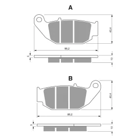 BRAKE PADS GOLDFREN SINTERED SPORTS GF311 - S3 ( PH459 )