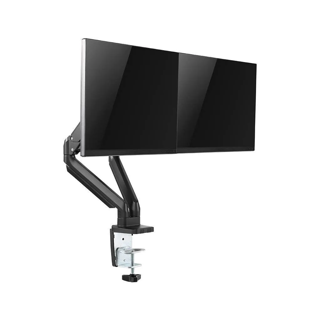 Brateck Bracket 17"-32" Dual Monitor Aluminum Gas Spring Arm Up To 8kg / Monitor Arm (LDT26-C024)