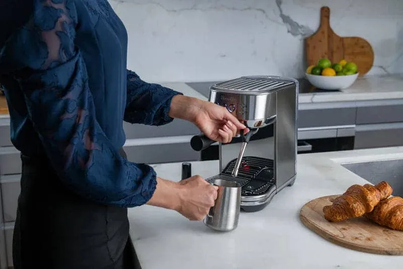 Breville the Bambino Plus - Black Stainless Steel Espresso Machine