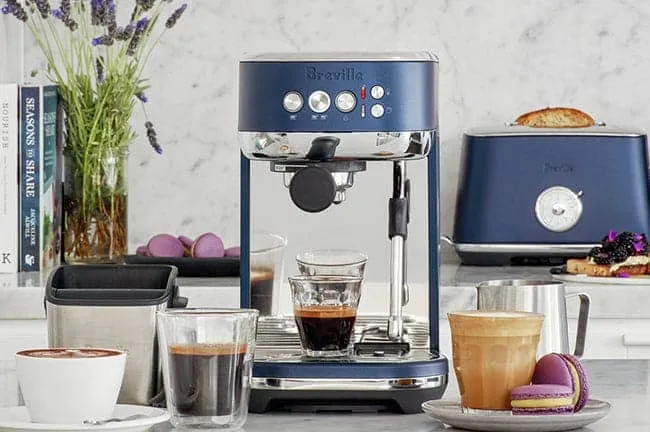 Breville The Bambino Plus - Damson Blue Espresso Machine