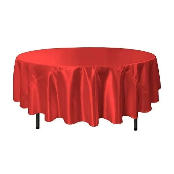 Bridal Satin Round Tablecloth, 90-Inch, Wedding Prom Decoration Outdoor Birthday Party, DJ Party, And Dining Tables Decor