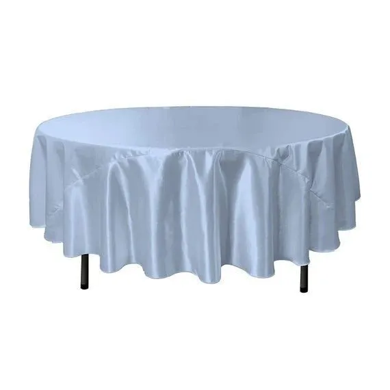 Bridal Satin Round Tablecloth, 90-Inch, Wedding Prom Decoration Outdoor Birthday Party, DJ Party, And Dining Tables Decor