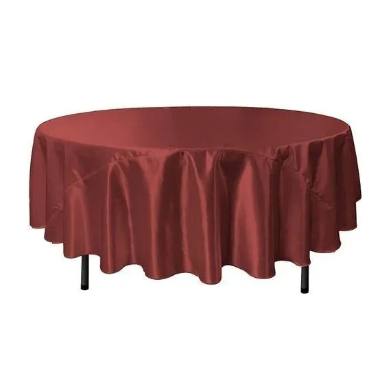 Bridal Satin Round Tablecloth, 90-Inch, Wedding Prom Decoration Outdoor Birthday Party, DJ Party, And Dining Tables Decor