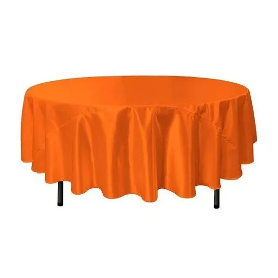 Bridal Satin Round Tablecloth, 90-Inch, Wedding Prom Decoration Outdoor Birthday Party, DJ Party, And Dining Tables Decor