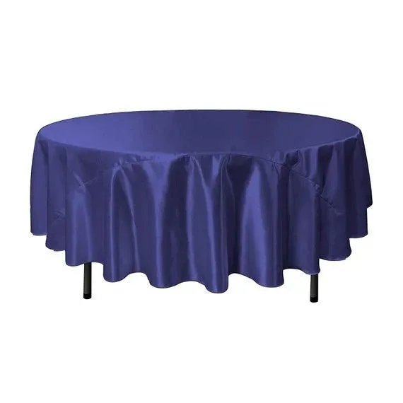 Bridal Satin Round Tablecloth, 90-Inch, Wedding Prom Decoration Outdoor Birthday Party, DJ Party, And Dining Tables Decor