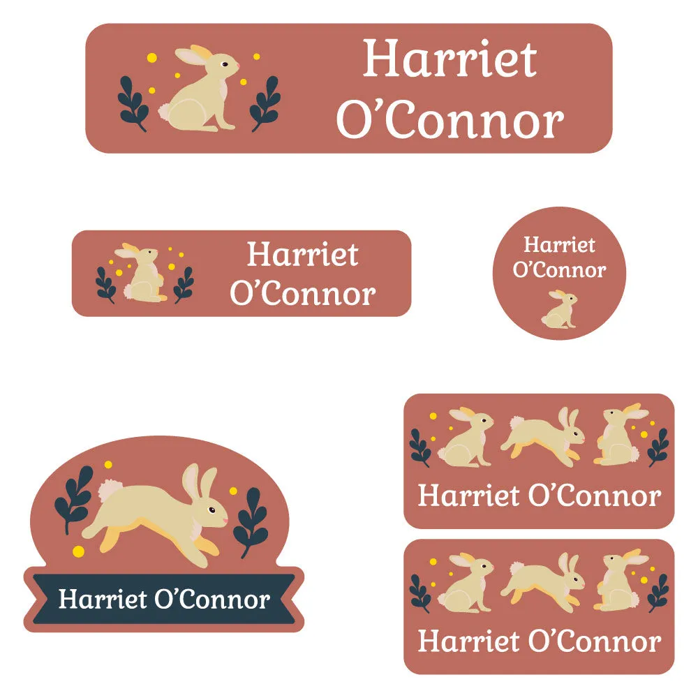 Bunny Kindergarten Labels Pack