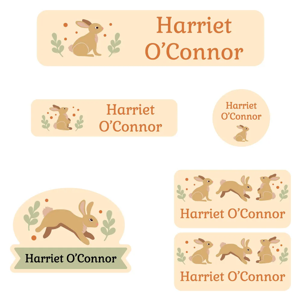Bunny Kindergarten Labels Pack