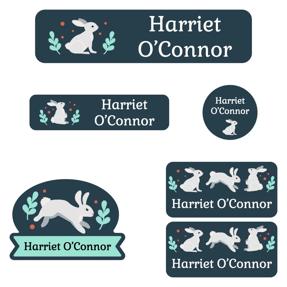 Bunny Kindergarten Labels Pack