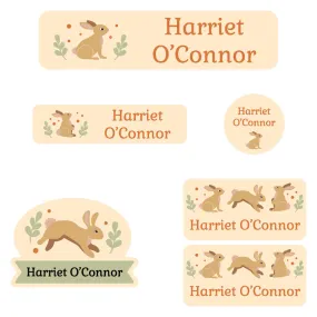 Bunny Kindergarten Labels Pack