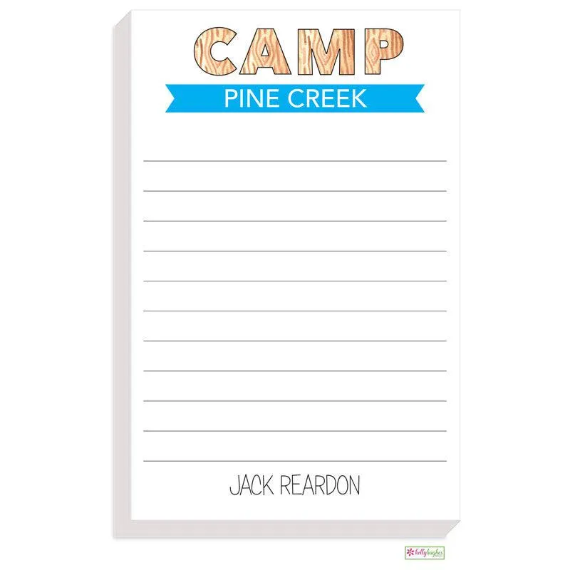 Camp Letters Notepad