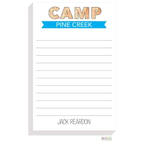 Camp Letters Notepad