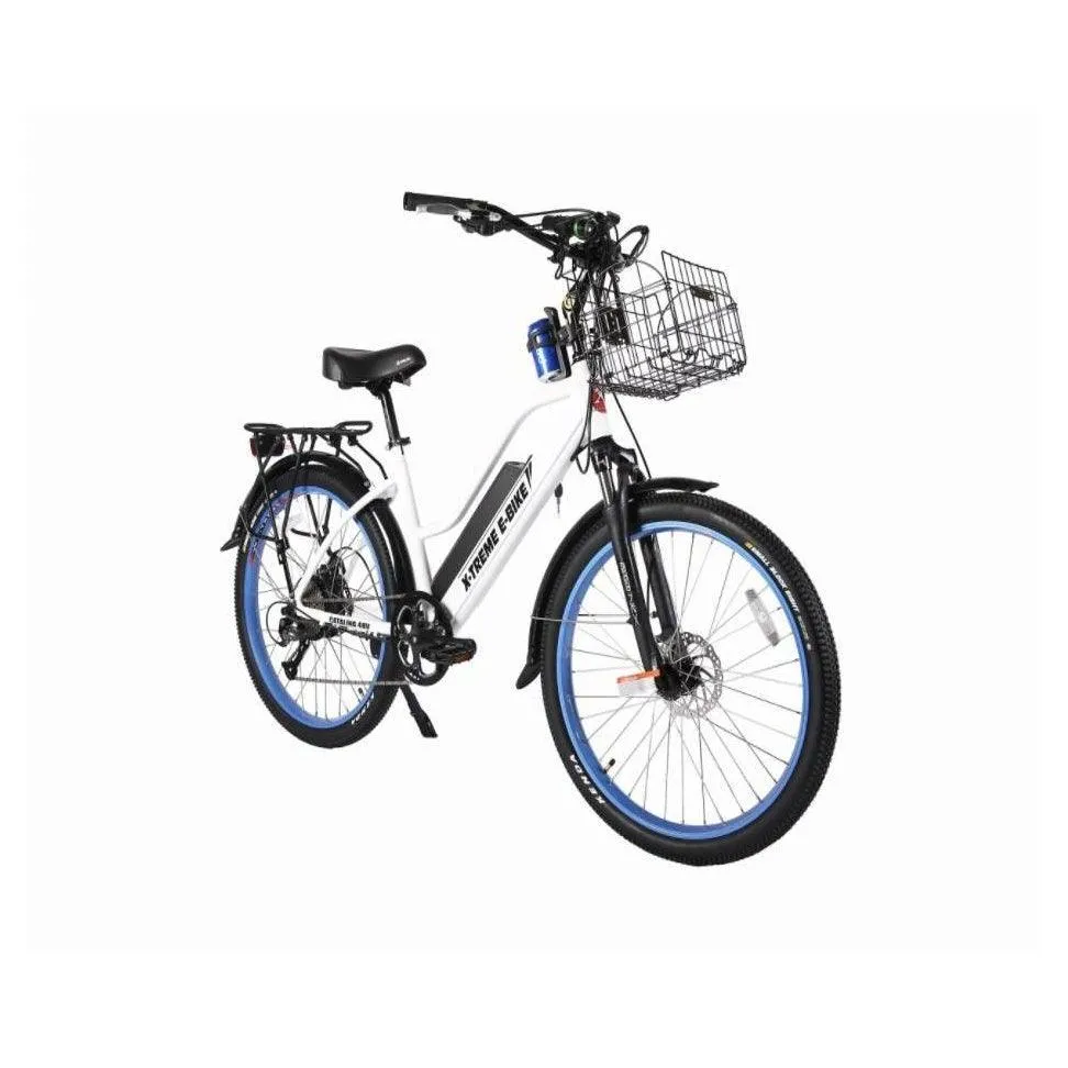 48-Volt Lithium-Powered Catalina Electric Bike: Step-Through Beach Cruiser Model
