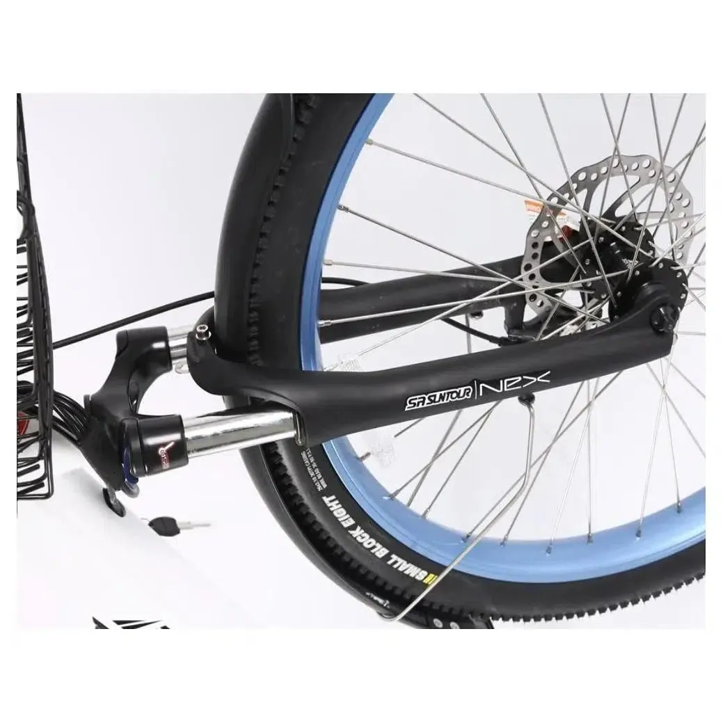 48-Volt Lithium-Powered Catalina Electric Bike: Step-Through Beach Cruiser Model