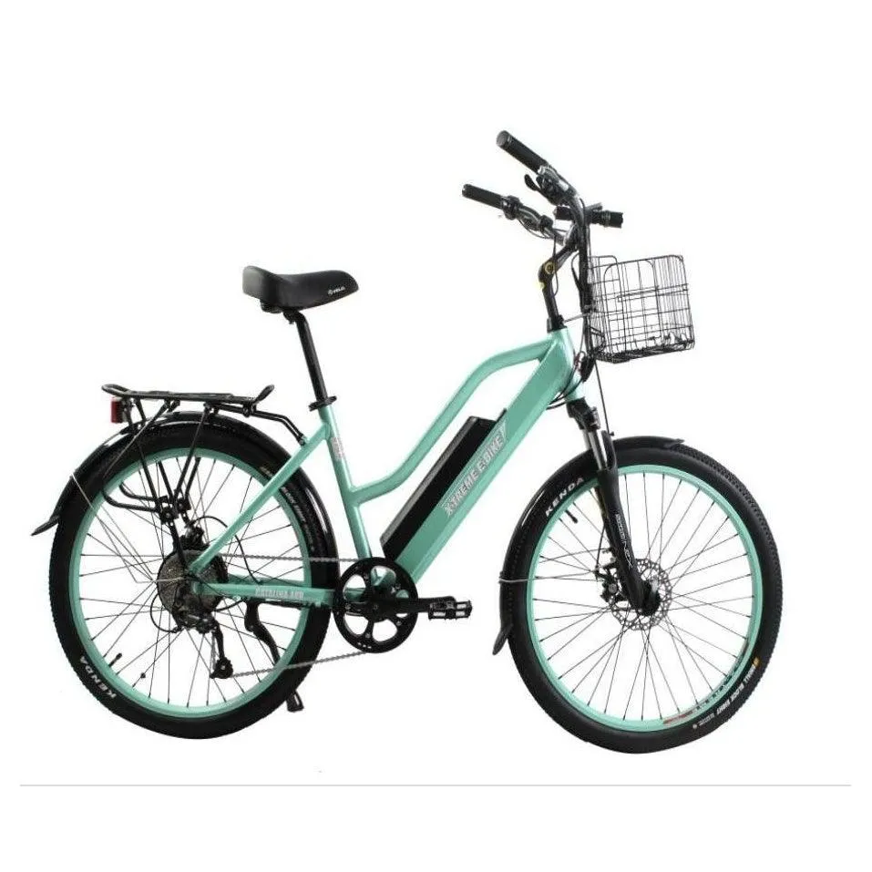 48-Volt Lithium-Powered Catalina Electric Bike: Step-Through Beach Cruiser Model
