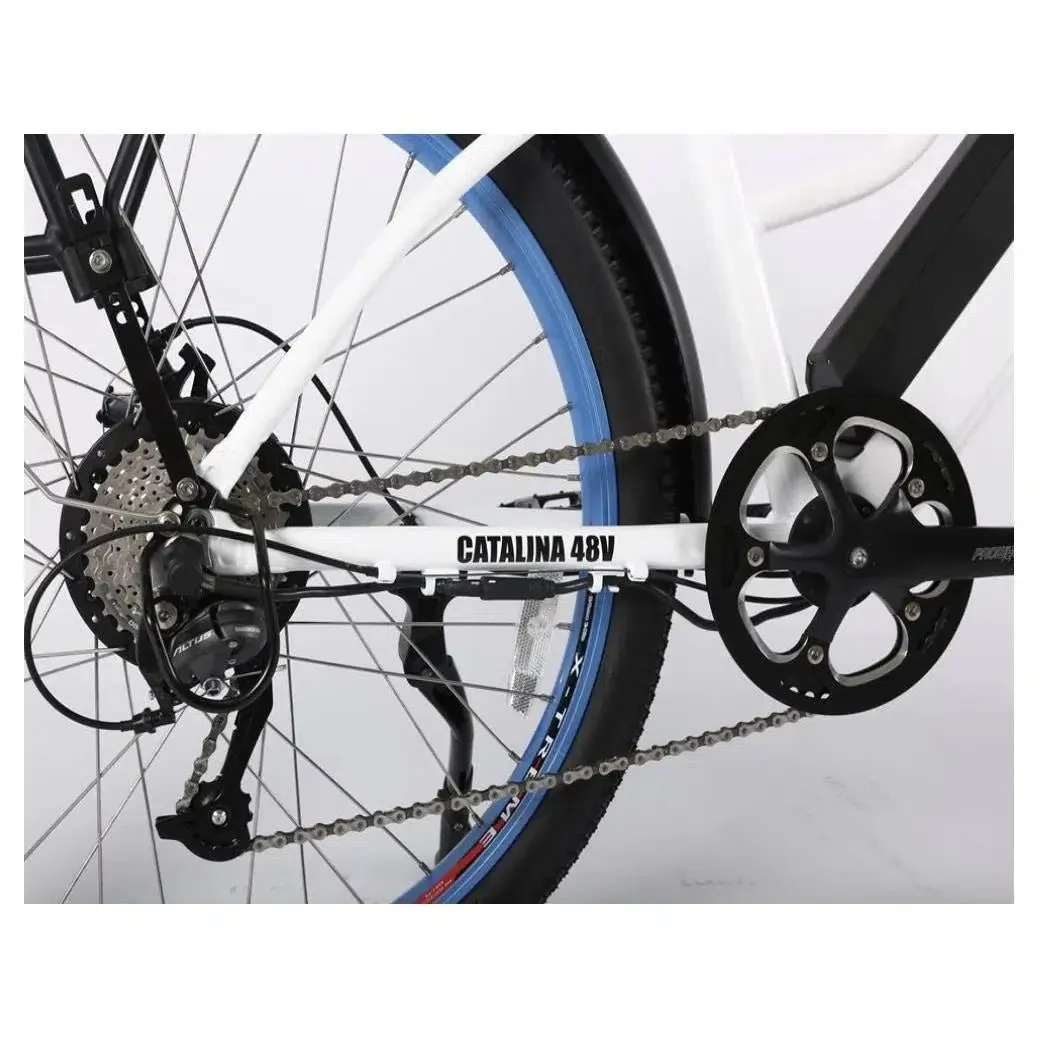 48-Volt Lithium-Powered Catalina Electric Bike: Step-Through Beach Cruiser Model