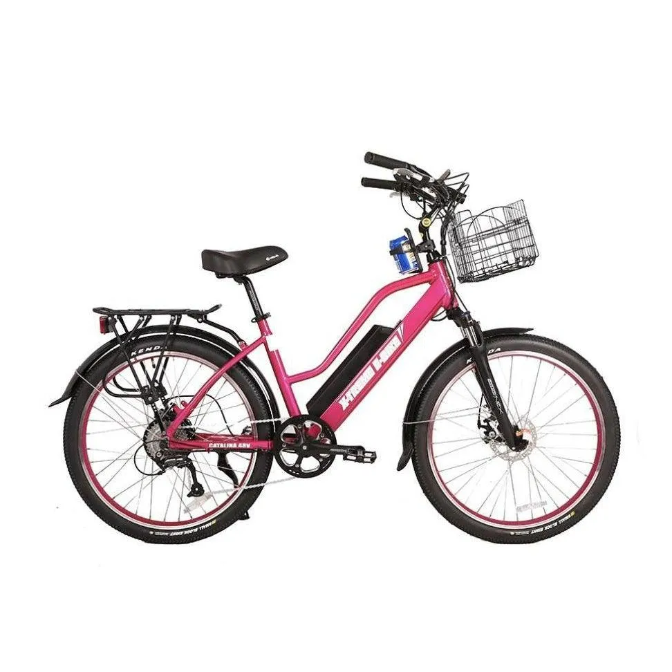 48-Volt Lithium-Powered Catalina Electric Bike: Step-Through Beach Cruiser Model