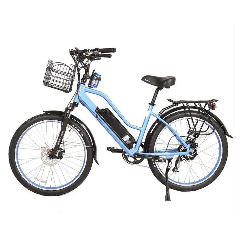 48-Volt Lithium-Powered Catalina Electric Bike: Step-Through Beach Cruiser Model