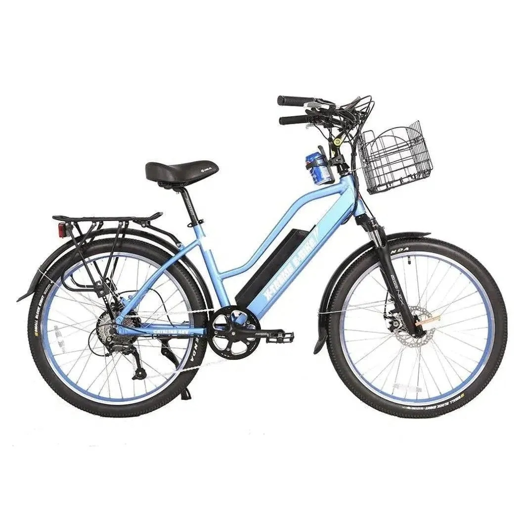 48-Volt Lithium-Powered Catalina Electric Bike: Step-Through Beach Cruiser Model