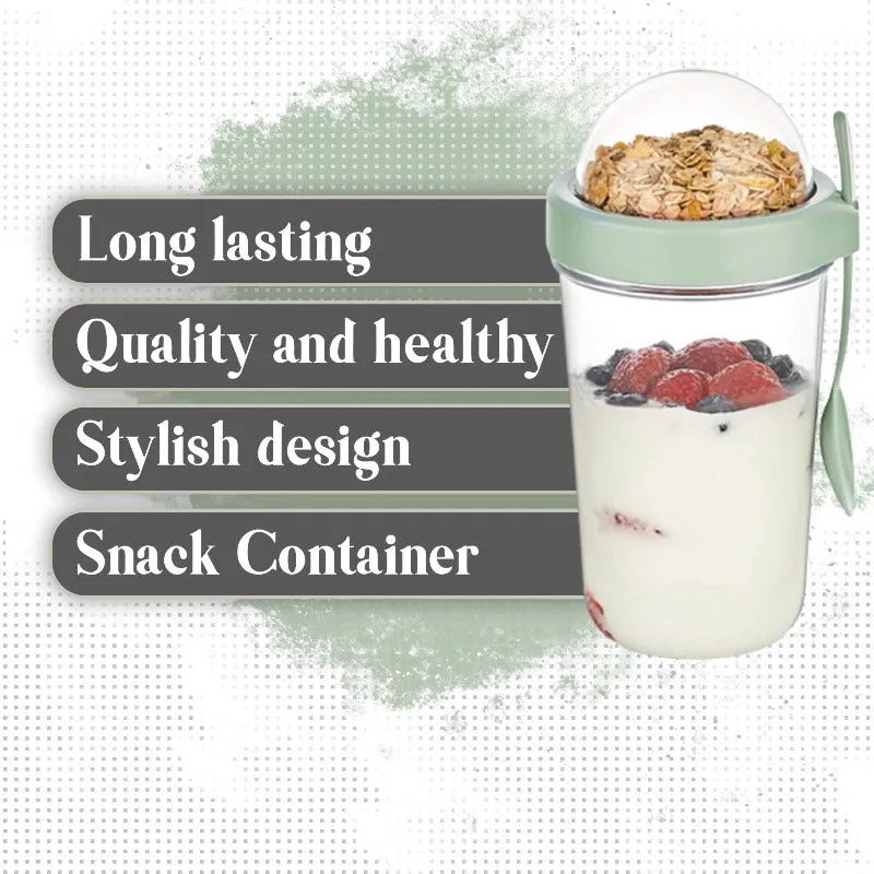 Cereal On the Go Cup, Meal Prep Container, 15 oz