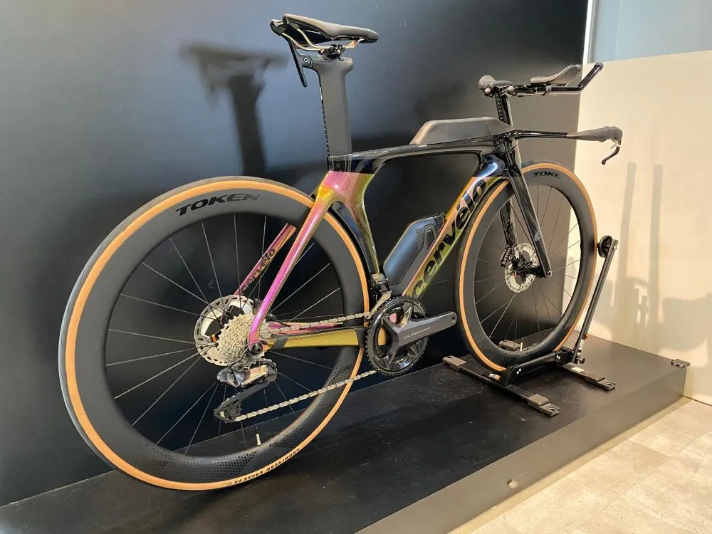 Cervelo P5 Ultegra Di2 R8170, Purple Sunset, Token Konax Pro 52 Size 48